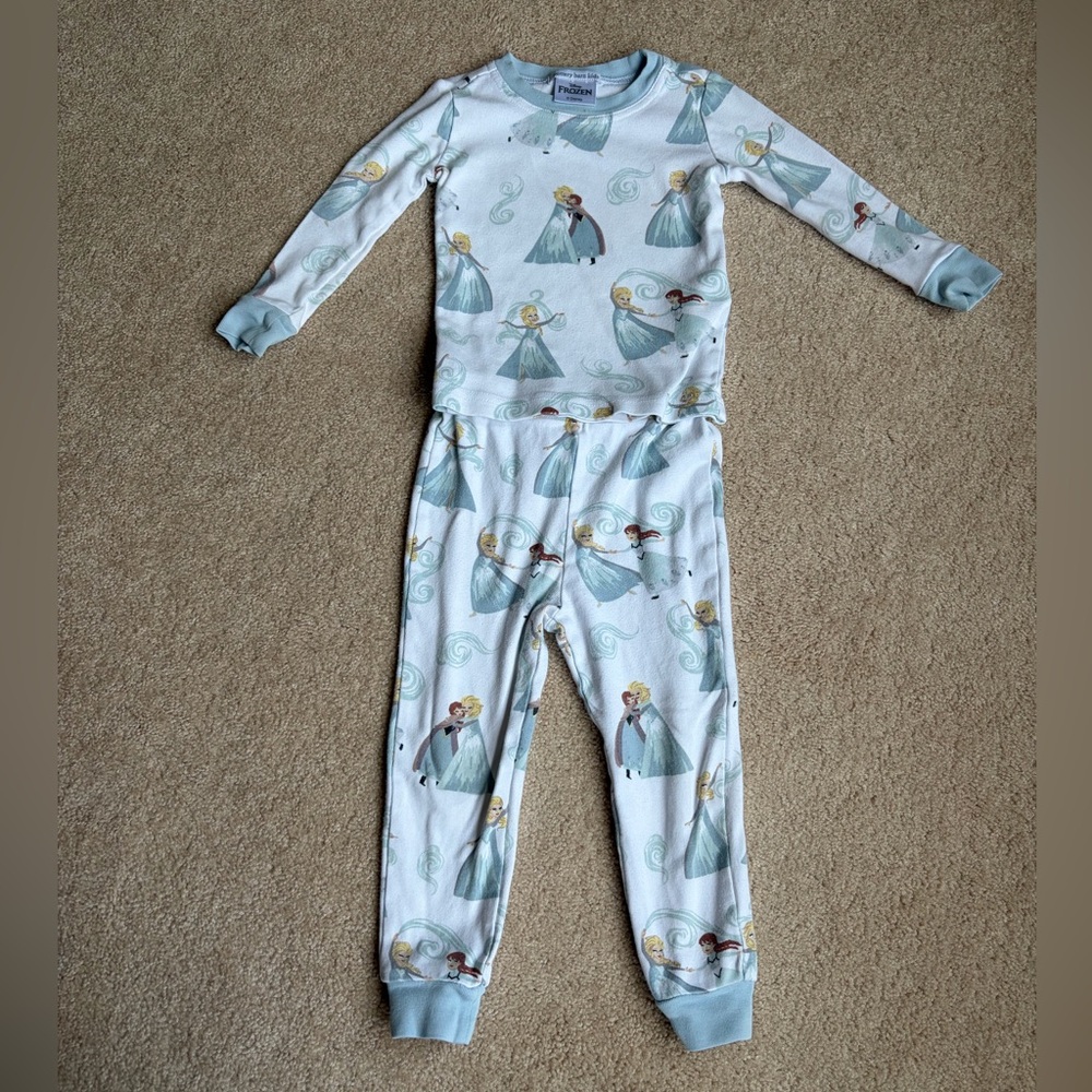 Disney Frozen Organic Cotton Pottery Barn PJ set 2T